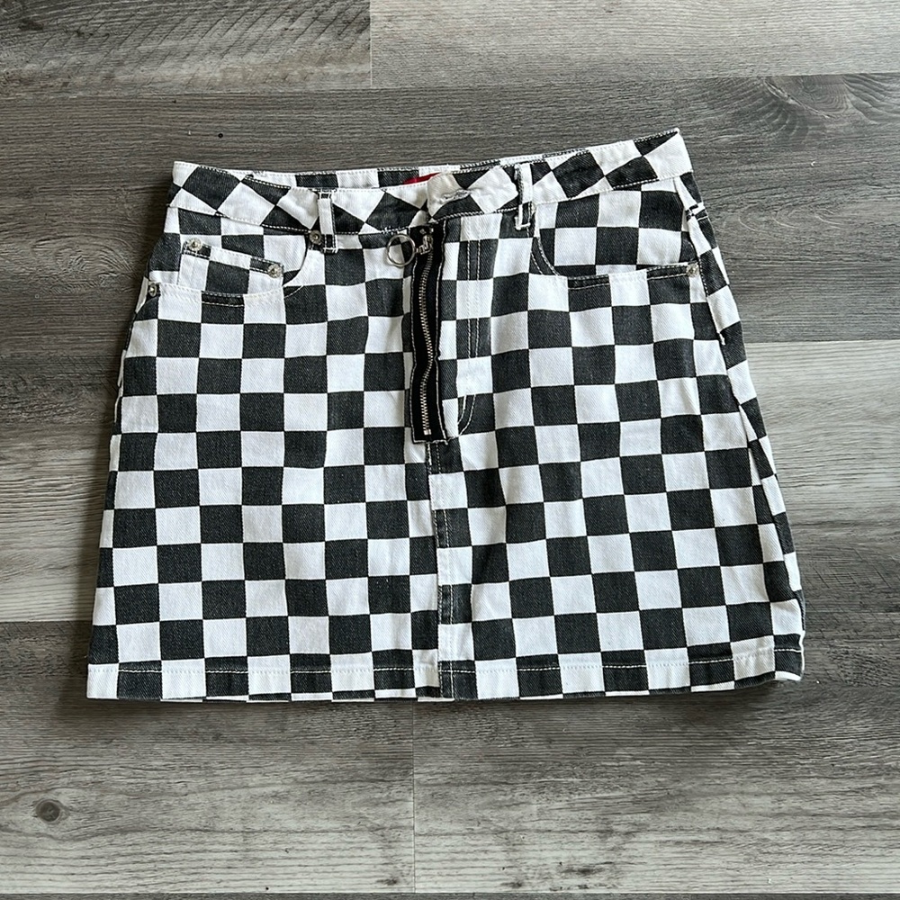 Checkered Mini Skirt